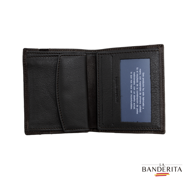 Cartera de Cuero con Goma Elástica - Práctica y Segura