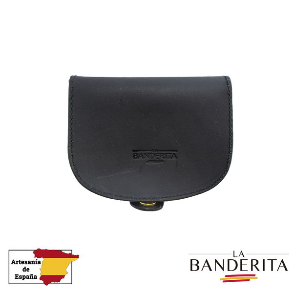 Monedero y billetero de piel con cierre de seguridad