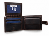 Cartera billetera hombre piel marrón oscura