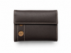 Cartera billetera mujer piel marrón oscura