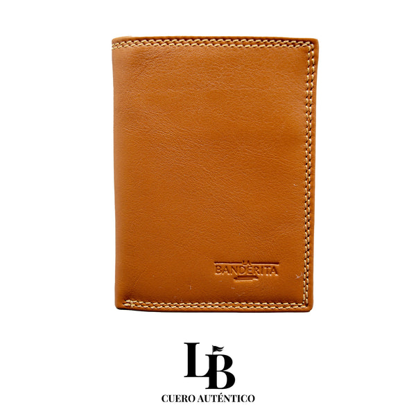 Cartera hombre camel vertical