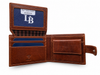 Cartera hombre marrón broche