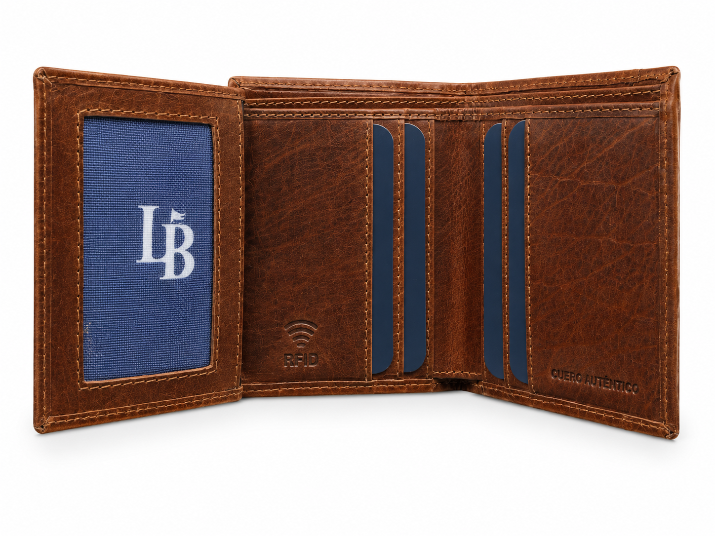 Cartera hombre marron