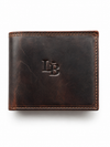 Cartera hombre marron oscura