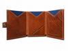 Cartera hombre marron vertical con broche