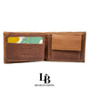 Cartera hombre piel camel marron