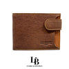 Cartera hombre piel marron camel