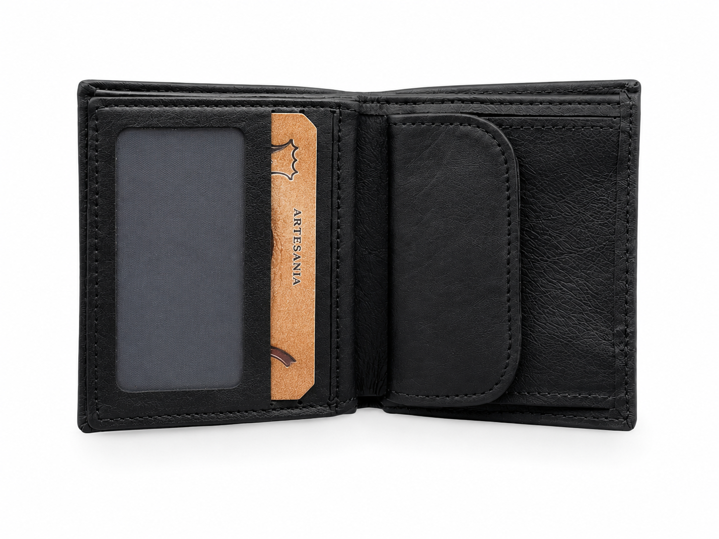 Cartera Negra con Puntos Bandera de España