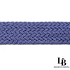 Cinturon trenzado azul piel