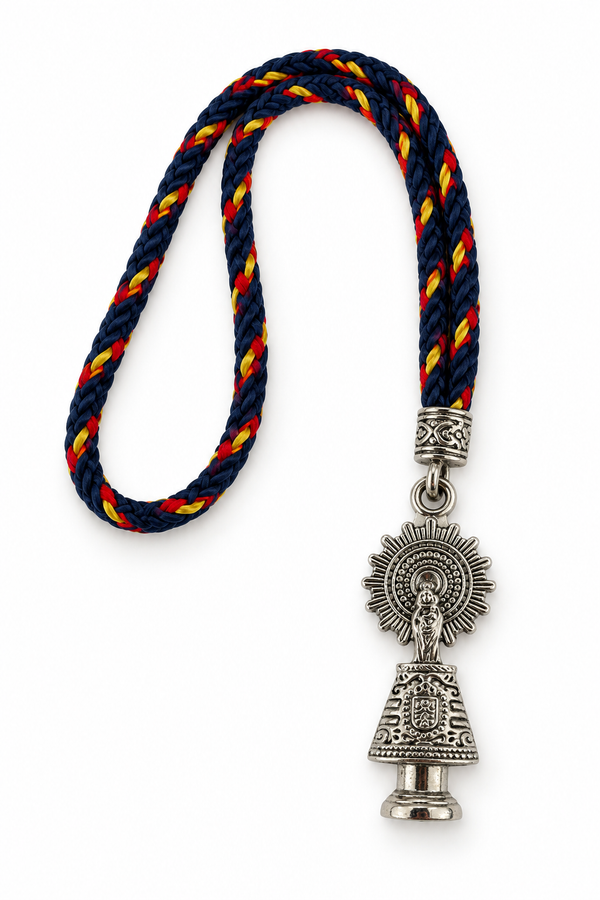 Colgador Virgen del Pilar para retrovisor de coche
