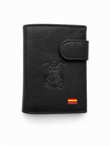 Cartera negra cuero Águila de San Juan