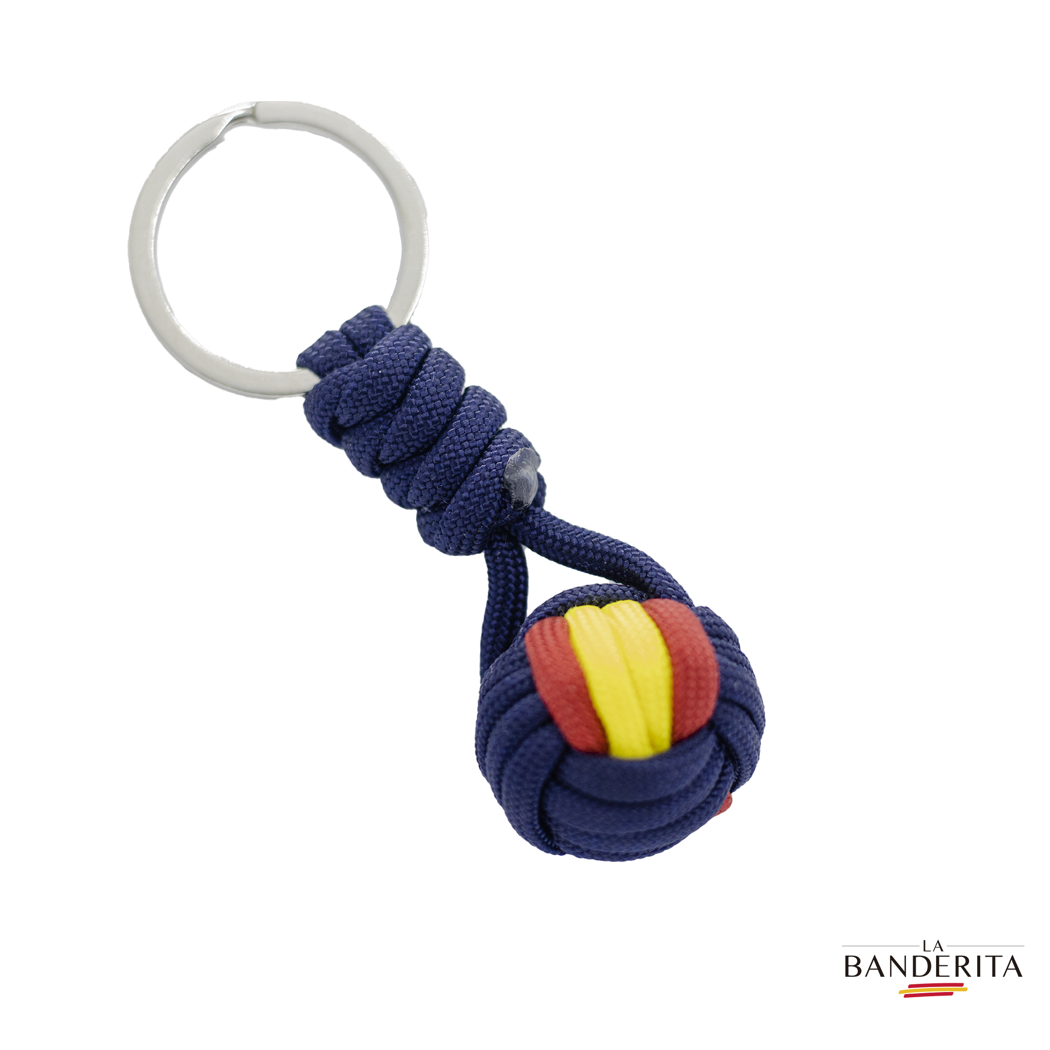 Llavero azul españa paracord