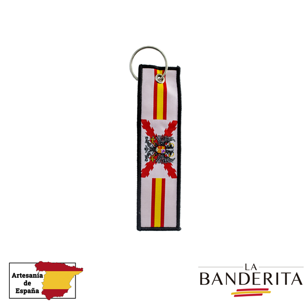 Llavero tela blanco imperio español