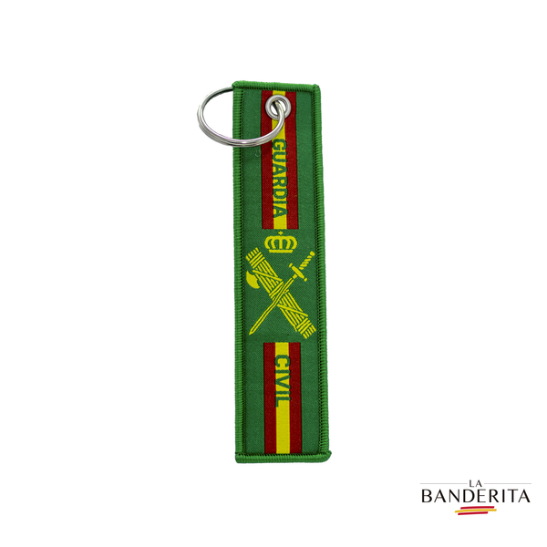 Llavero tela verde Guardia Civil