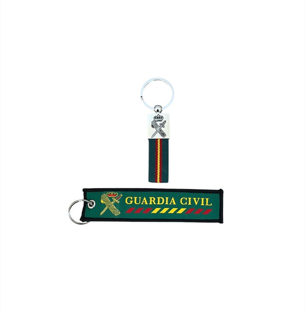 Pack llaveros verdes guardia civil