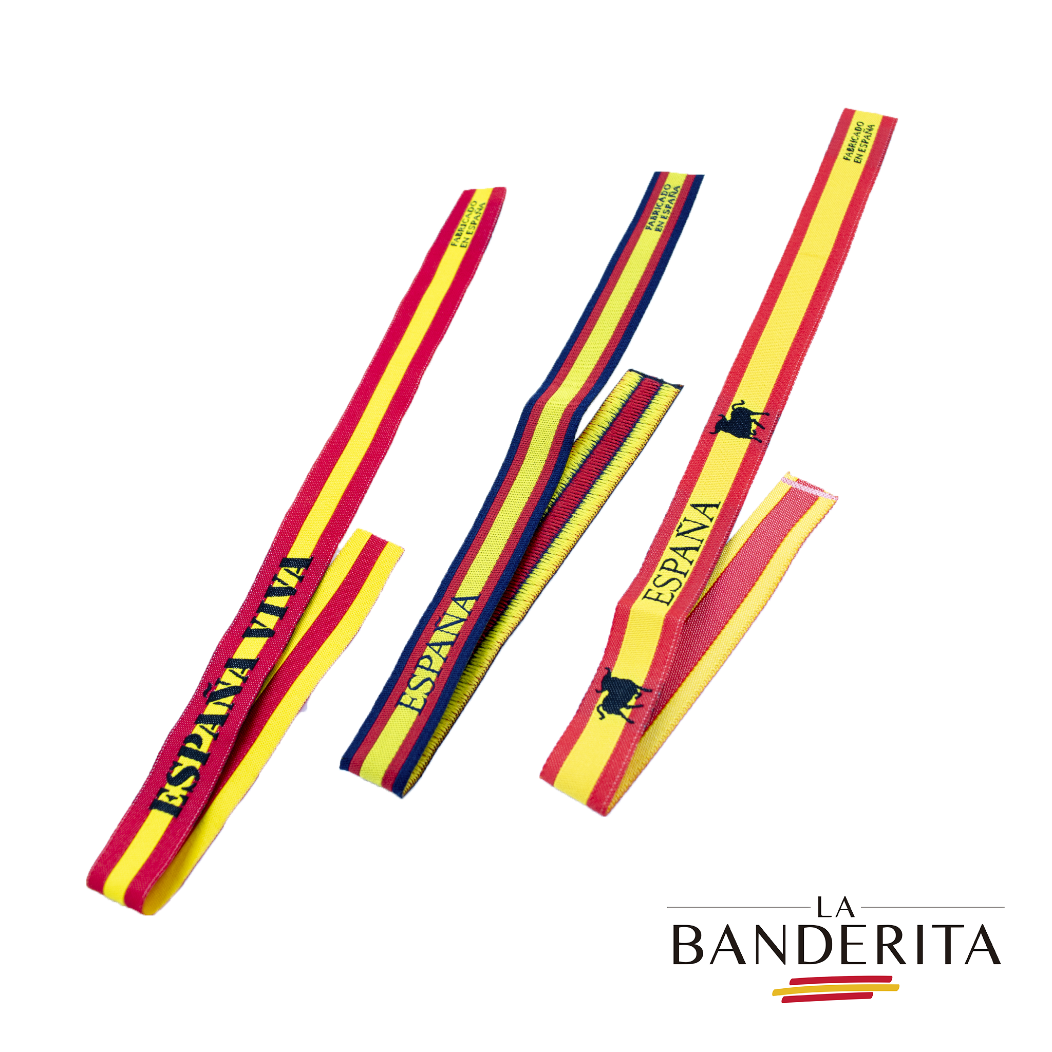 Pack tres pulseras tela ESPAÑA