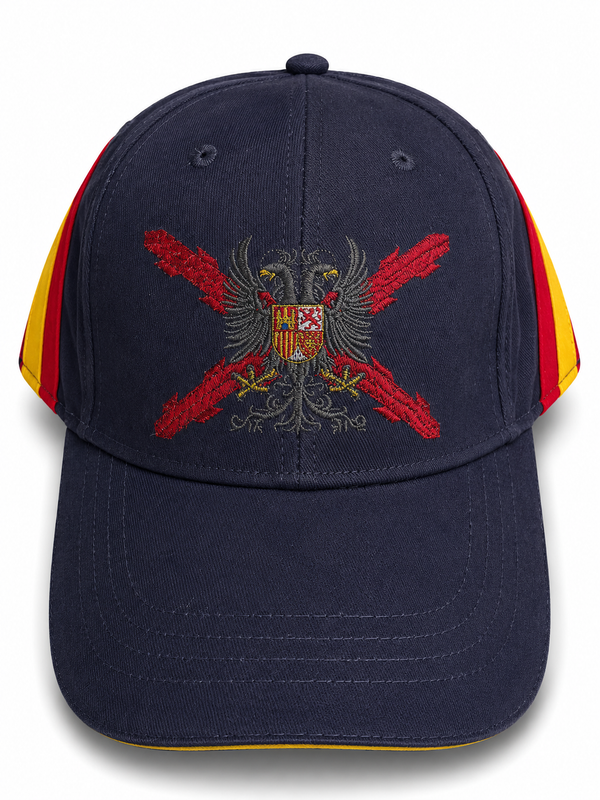 Gorra Águila Bicéfala – Símbolo Imperial con Bandera de España