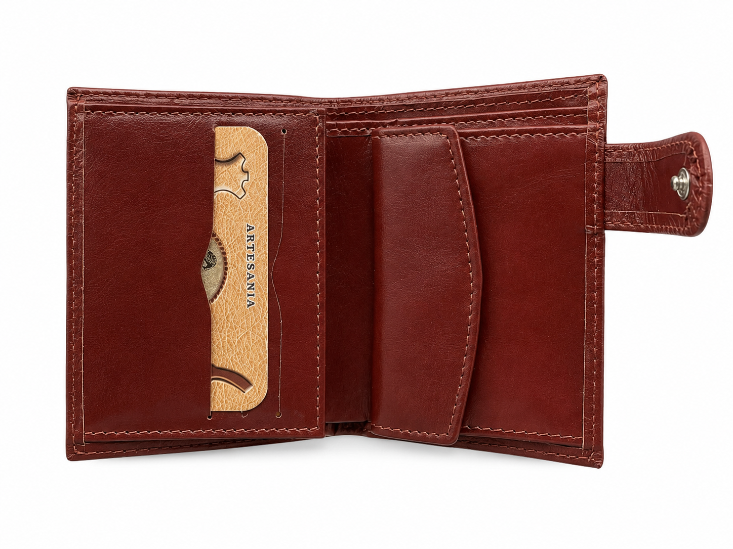 Cartera Marrón Rojiza Águila de San Juan