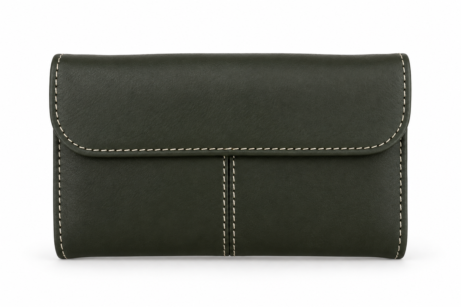 Cartera de Mujer Verde Oliva con Toque Serpiente