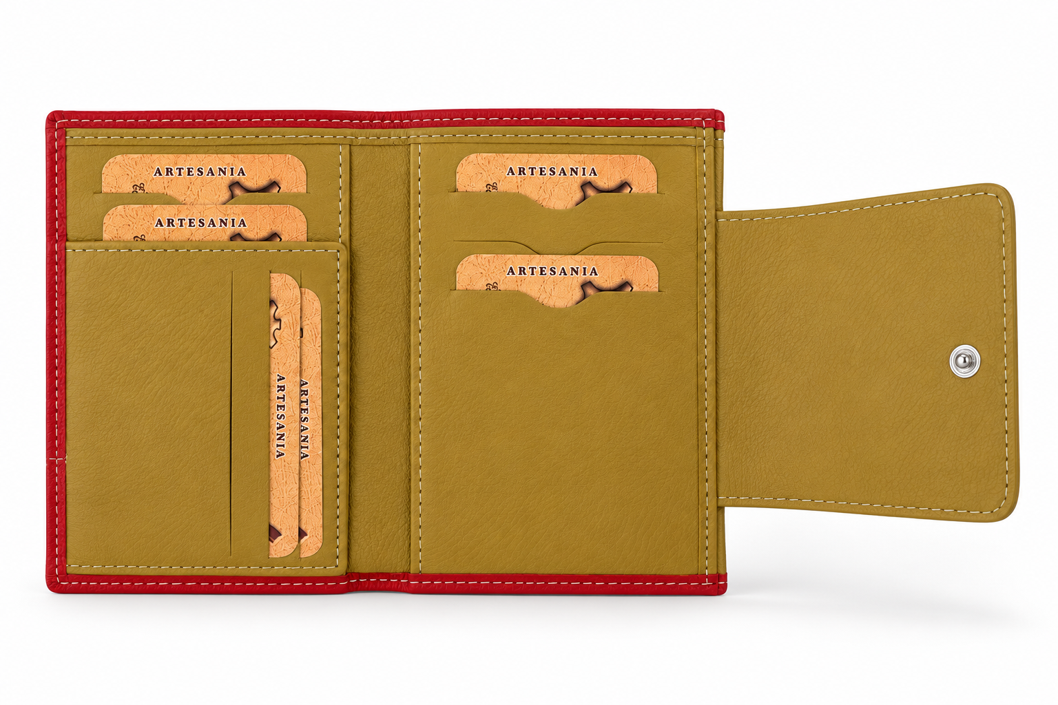 Cartera de Mujer de Piel Roja | La Banderita España