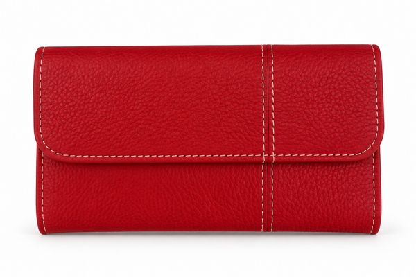 Cartera de Mujer de Piel Roja | La Banderita España