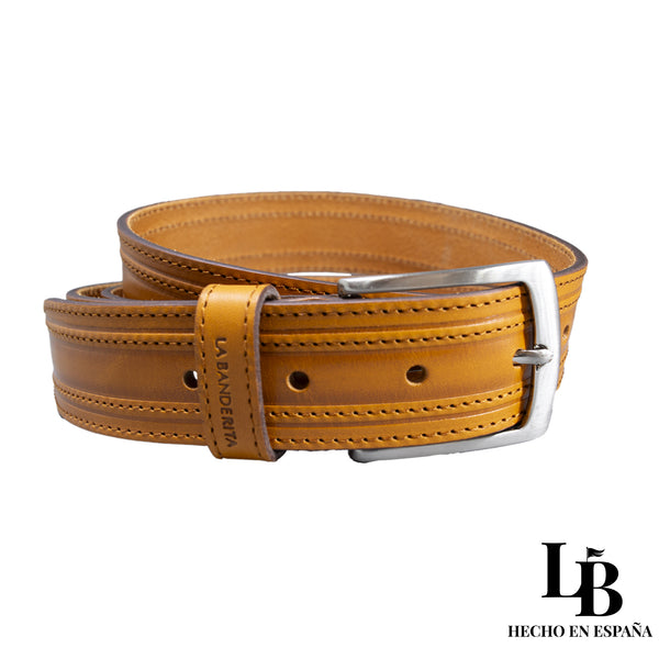 Cinturón de Piel Camel Tostado - Elegancia Natural