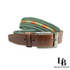 Cinturón Verde España Tela y Piel
