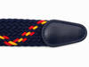 cinturon trenzado elastico espana azul