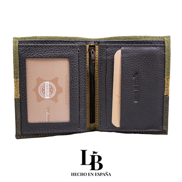Cartera Piel Cuero Verde | Ganadería