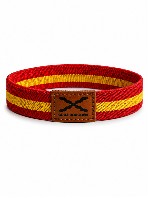 Pulsera Cruz de Borgoña | Goma Elástica