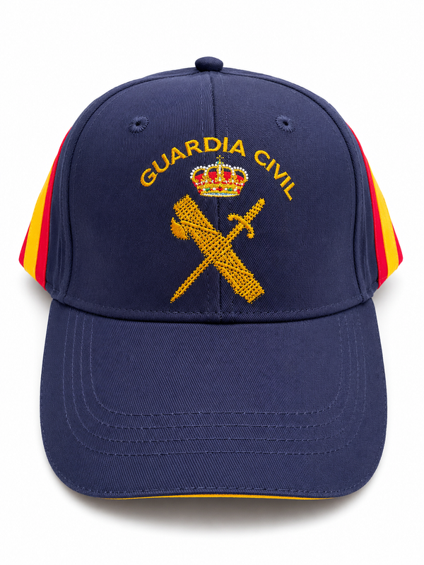 Gorra Guardia Civil – Bordado Oficial con Bandera de España
