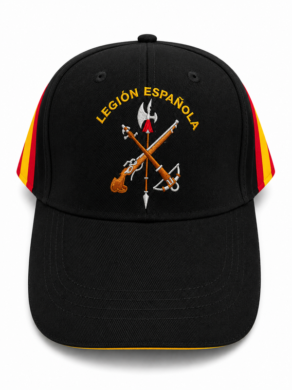 Gorra Legión Española – Emblema Oficial con Bandera de España