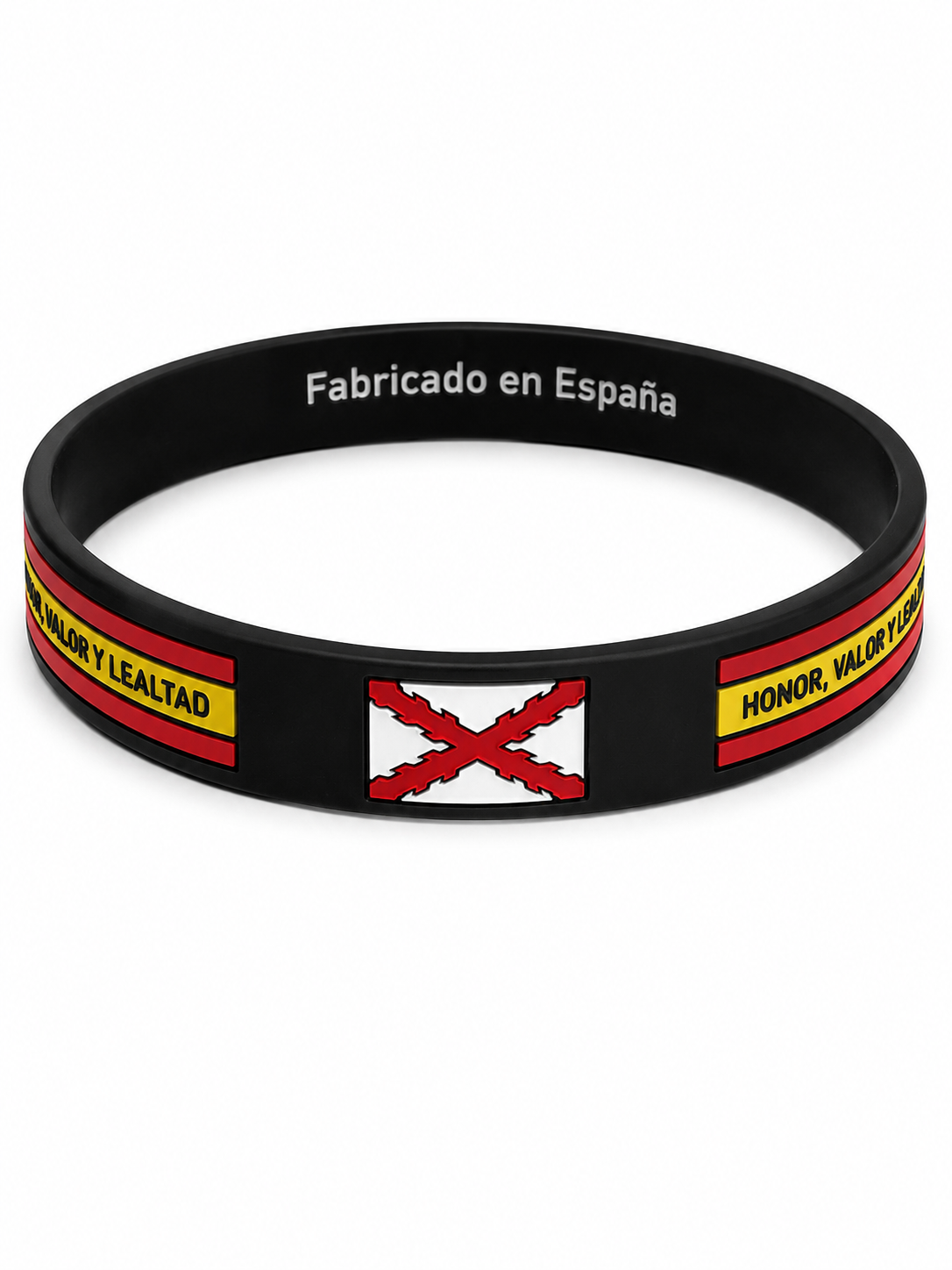 Pulsera Silicona Cruz de Borgoña Fabricado en España | La Banderita