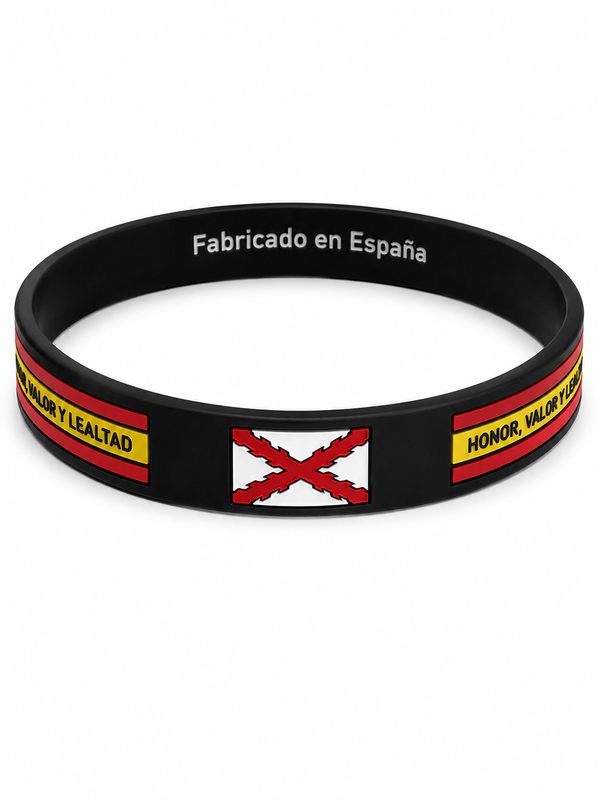Pulsera Silicona Cruz de Borgoña Fabricado en España | La Banderita