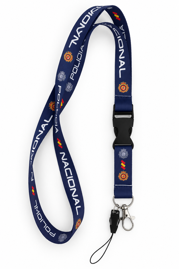 Lanyard Policía Nacional Azul