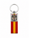 Llavero Águila de San Juan – Rectangular con Franja España