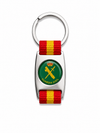 Llavero Metálico Guardia Civil con Banda de Tela