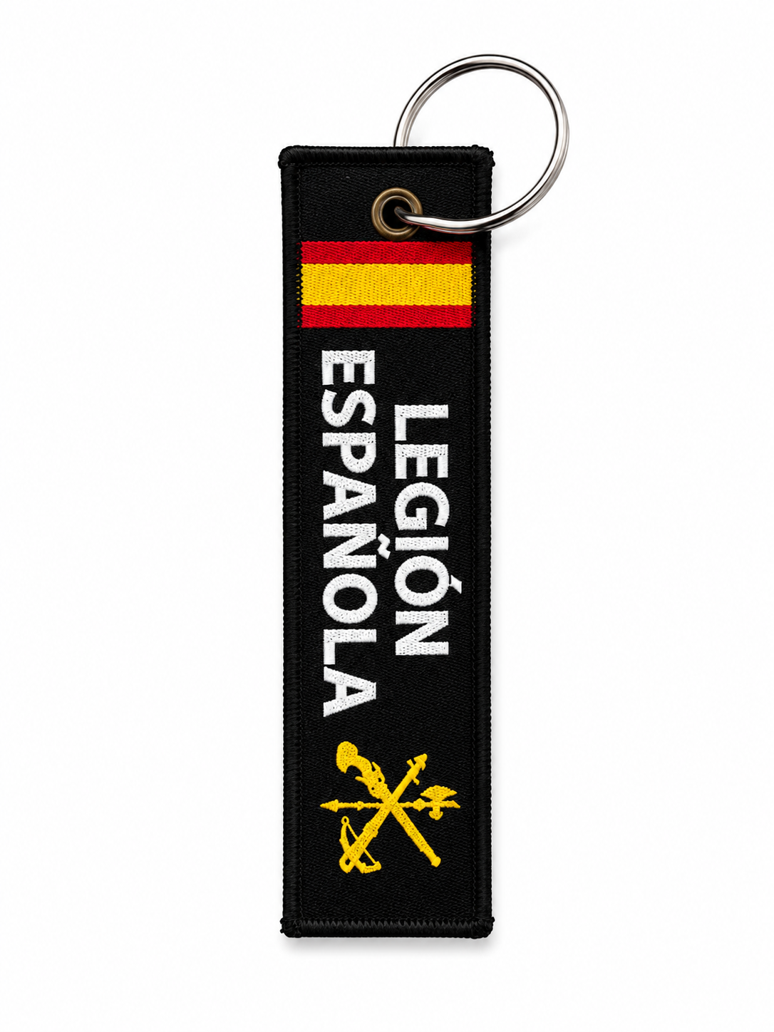 Llavero Tela Negro Legión Española — Cristo de la Buena Muerte