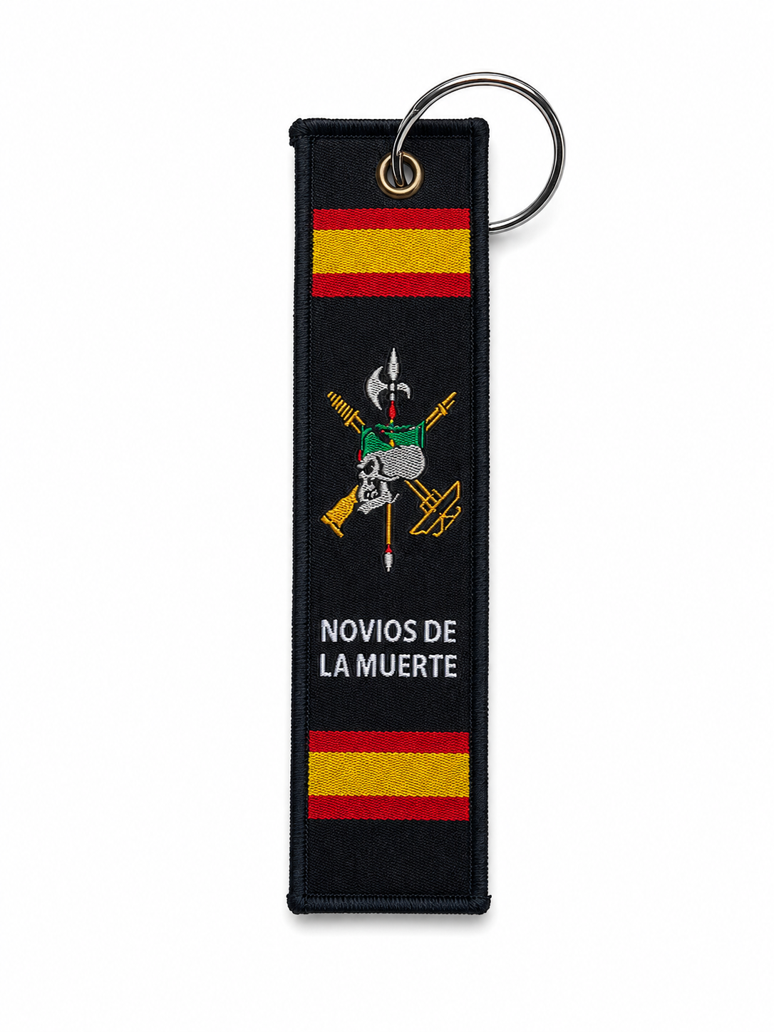 Llavero Tela Negro Legión Española — Novios de la Muerte