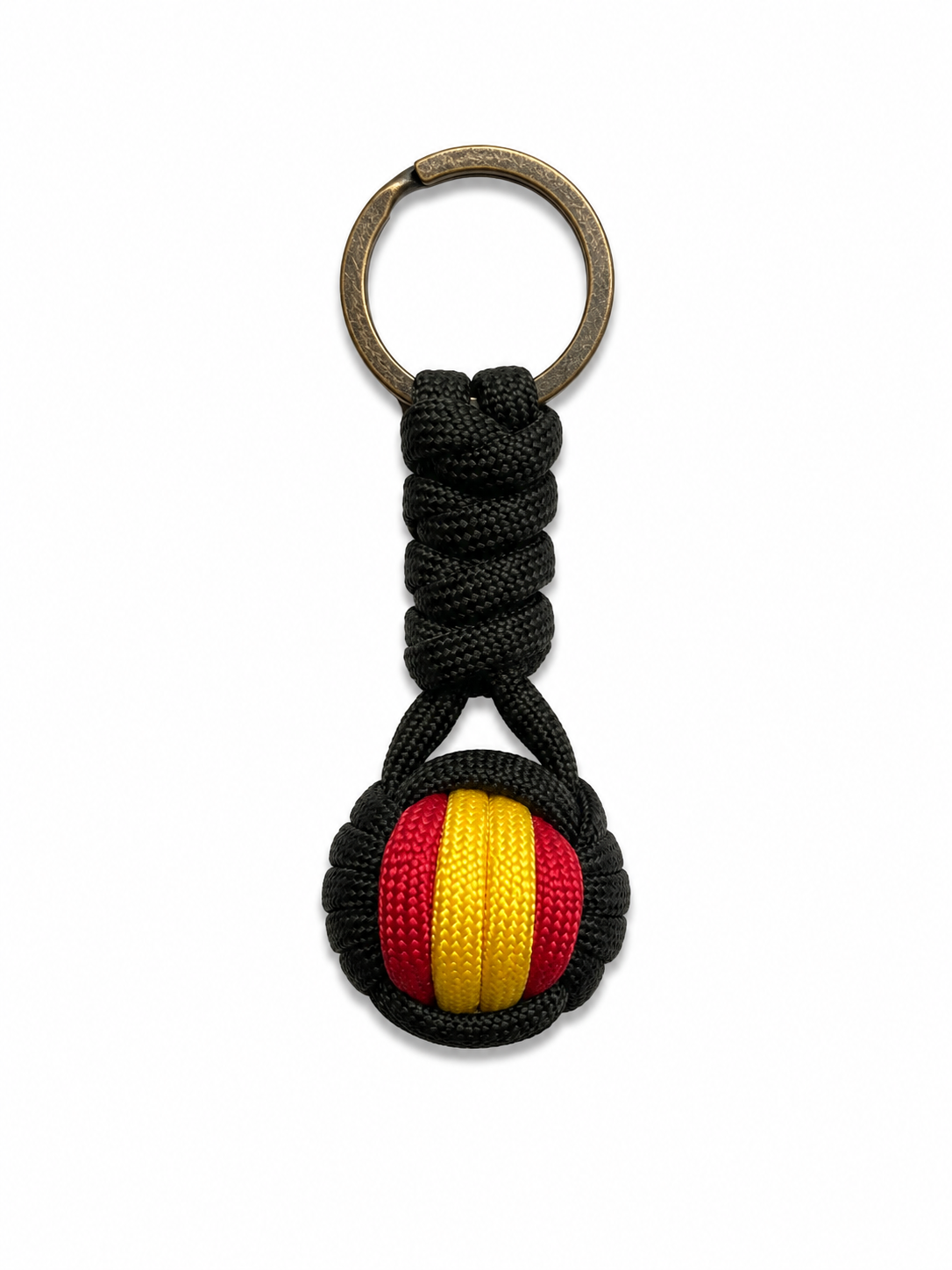 Llavero Paracord España – Bola Trenzada Hecha a Mano