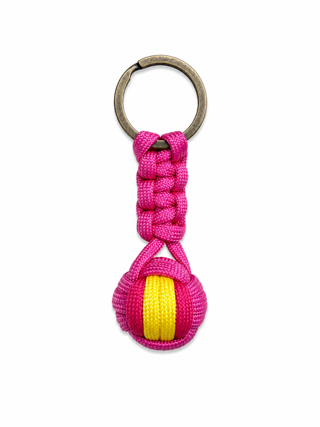 Llavero Paracord España – Bola Trenzada Hecha a Mano