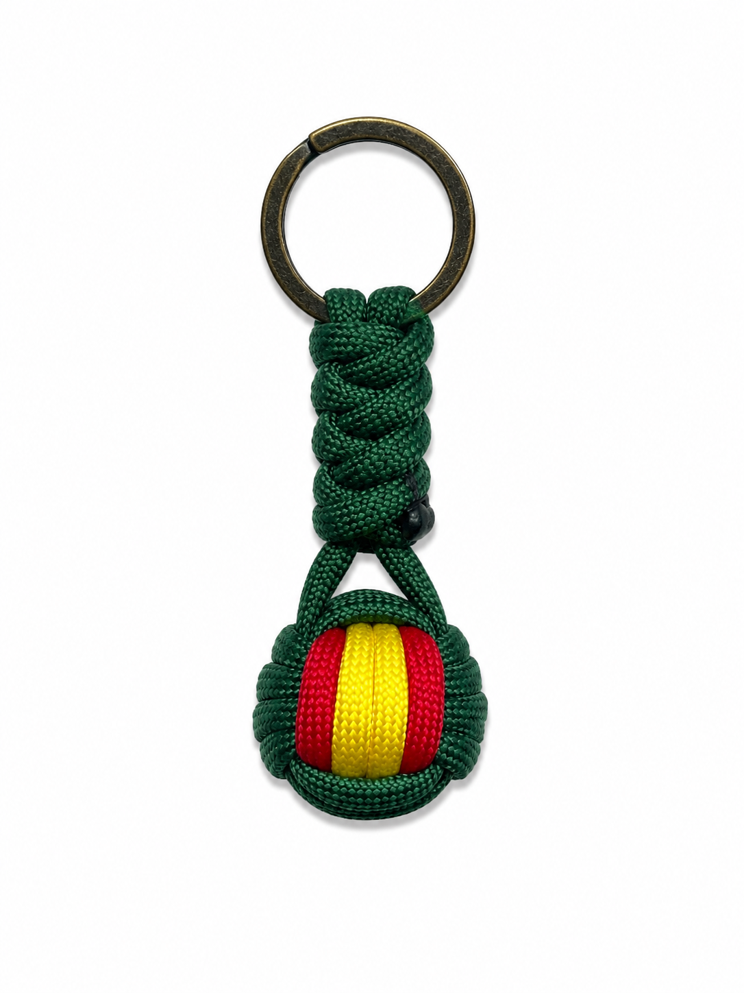 Llavero Paracord España – Bola Trenzada Hecha a Mano