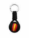 Llavero Paracord España Grande – Bola Trenzada Hecha a Mano