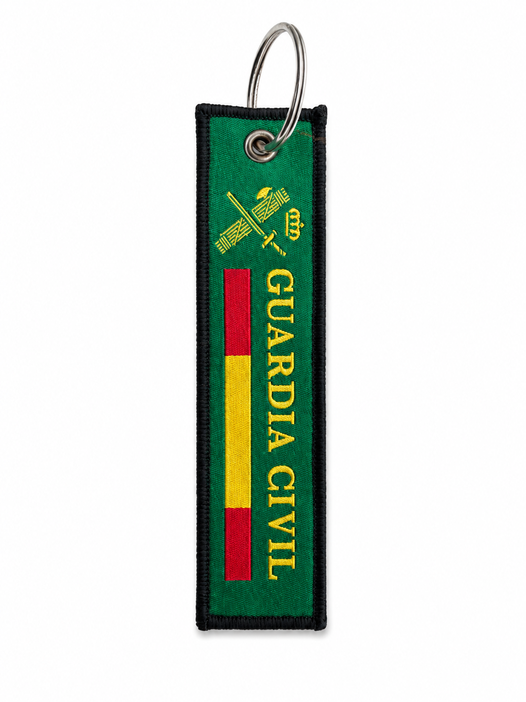 Llavero Tela Doble Cara Guardia Civil — Escudo y Bandera de España