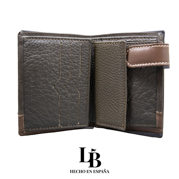 Cartera Piel Marrón | Fabricada en España