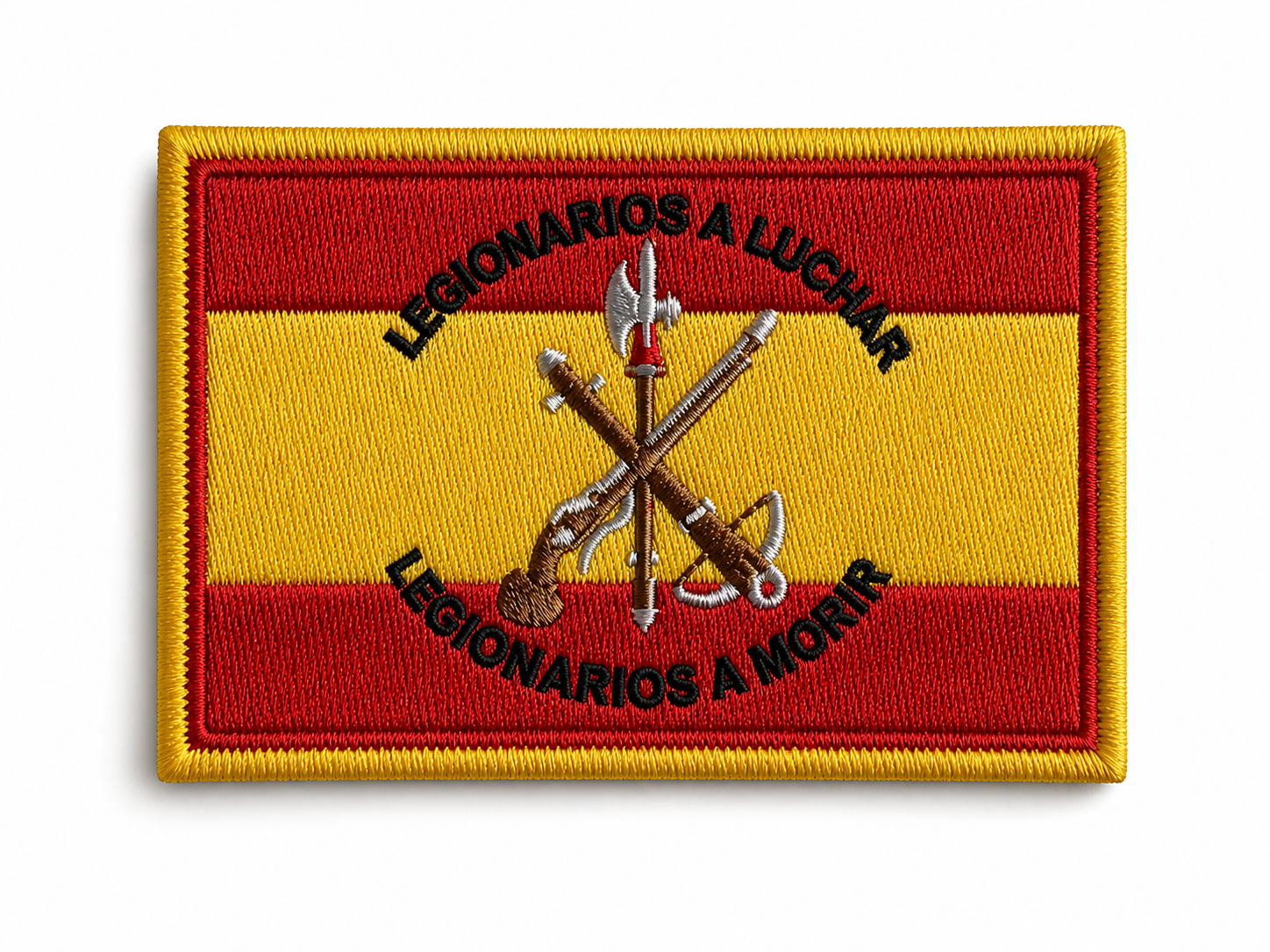 Parche La Legión Española | Bordado Velcro Bandera 8x5,2 cm