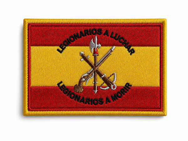 Parche La Legión Española | Bordado Velcro Bandera 8x5,2 cm