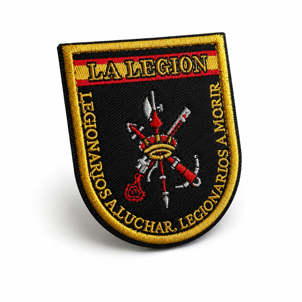 Parche La Legión Española | Velcro Bordado Escudo 6x8 cm