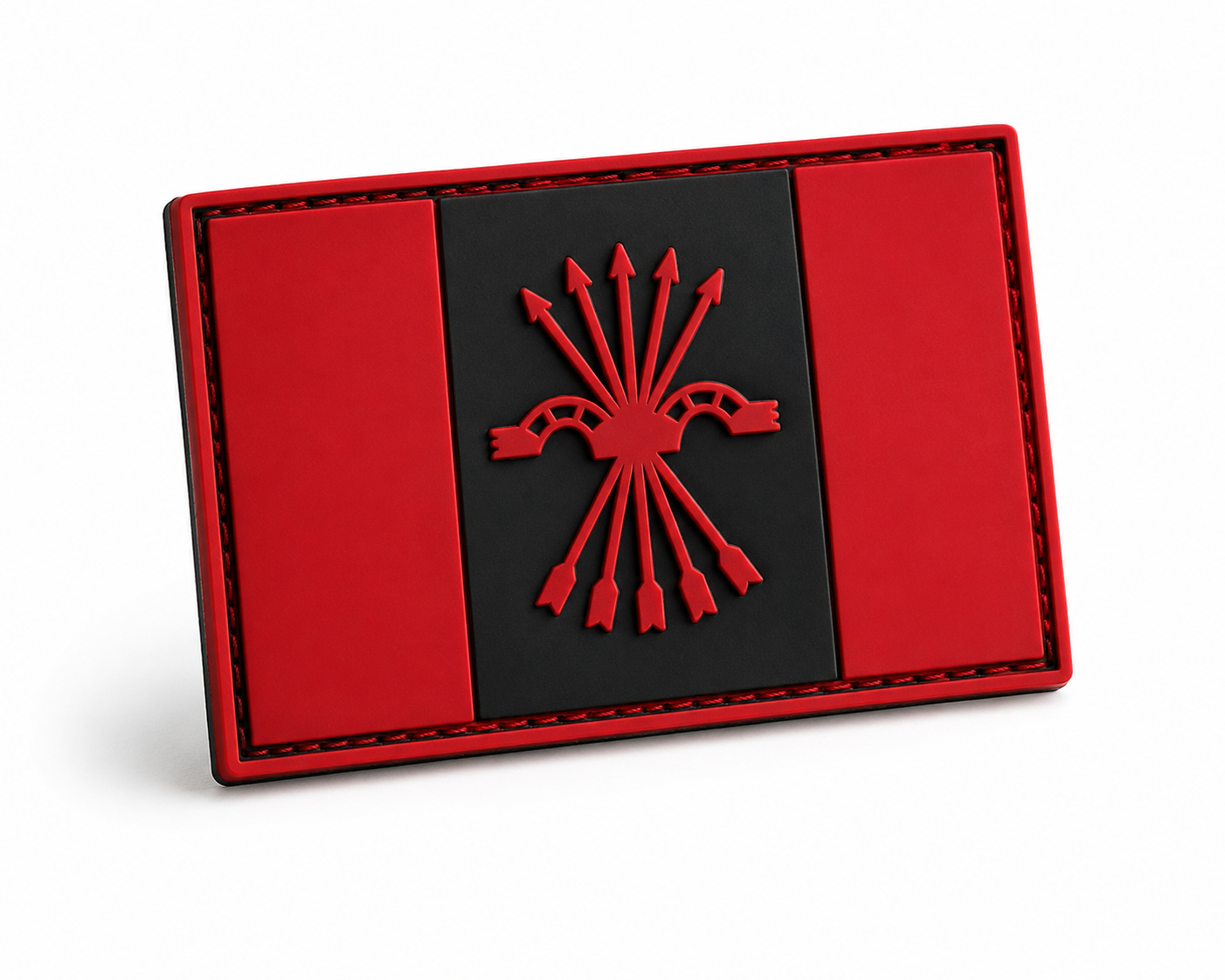 Parche Yugo y Flechas | PVC Velcro Rectangular 8x4,7 cm