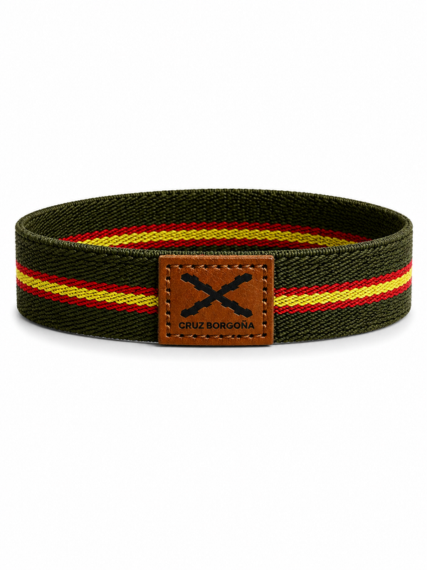 Pulsera Cruz de Borgoña | Goma Elástica